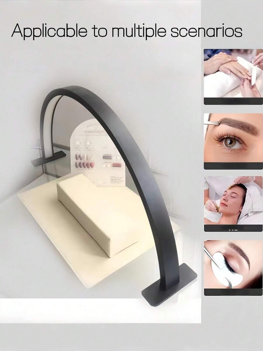 1个LED新月形美甲灯桌面美容补光灯沙龙专业护眼照明简易工作灯 - 多色 - 查看 1