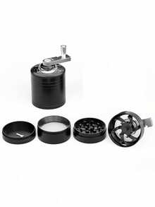 1PC Portable Zinc Alloy Grinder, Multi-Layer Hand-Crank Mill With Multi-Color Options, Mini Handheld Herb Spice Crusher - Multicolor - View 14