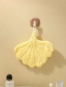 Joivida Leaf Hape Hanging Towel Super Absorbent Coral Fleece Kitchen Bathroom Cloths Quick-Dry Cleaning Rags For Dishes Hands Face Bathroom Hotel Household - Multicolor - View 7