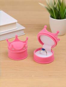 Joivida 1个卡通首饰礼盒，可收纳耳环、项链、戒指、手镯，圣诞节礼物，适合女孩、青少年、女性，北欧风格，房间装饰必备品 - 彩色 - 查看 7