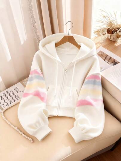 Resyla Colorful Digital Print Casual Loose Pullover Sweatshirt, A Great Gift For Friends
