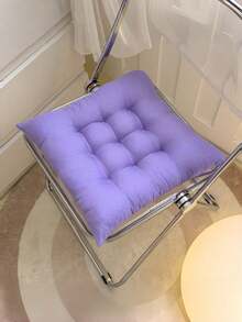 1个双面毛绒坐垫，加厚防滑办公椅垫，适用于书桌椅和游戏椅，也可作为冥想枕，适用于家庭、餐厅和地板坐垫 - 彩色 - 查看 16