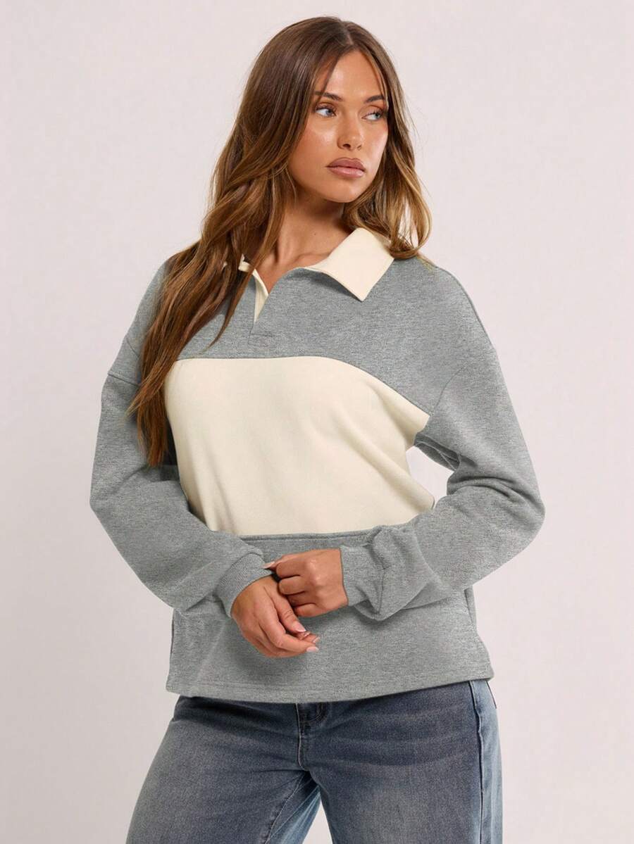 MUSERA Collared Striped Sport Jersey Sweatshirt Graduation, Back To School, Teacher Top For Women, Fall Autumn Winter