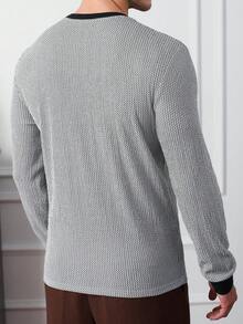 Core Aspect Áo thun nam cổ tròn tay dài, chất liệu dệt kim móc, áo thun nam kẻ caro, áo thun nam có họa tiết, áo thun nam thường ngày, thích hợp cho các hoạt động hàng ngày, dạo phố, tụ họp bạn bè, cuối tuần thư giãn. Đây là món quà tuyệt vời dành cho bạn trai hoặc chồng. Áo thun bán chạy nhất trên , áo thun nam tay dài mùa hè chất lượng tốt, áo thun nam dệt kim. - Đen và trắng - Xem 2