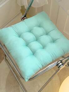 1个双面毛绒坐垫，加厚防滑办公椅垫，适用于书桌椅和游戏椅，也可作为冥想枕，适用于家庭、餐厅和地板坐垫 - 彩色 - 查看 19