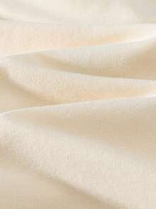 THE HAPPY LOOK 2pcs/Set Young Boy Letter Graphic Soft Knit Crew Neck Short Sleeve Top And Striped Elastic Waist Pants Mamas Boy Outfit Kids Boy Set - Multicolor - View 6