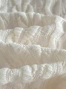 Loomiva Conjunto de 2 peças para recém-nascida, composto por Top de manga curta com gola sólida e suave em tricô, e shorts de cintura elástica