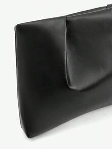 SHEIN BAE 奢华高端晚会手拿包，高品质时尚女士手提包 - 黑色 - 查看 5