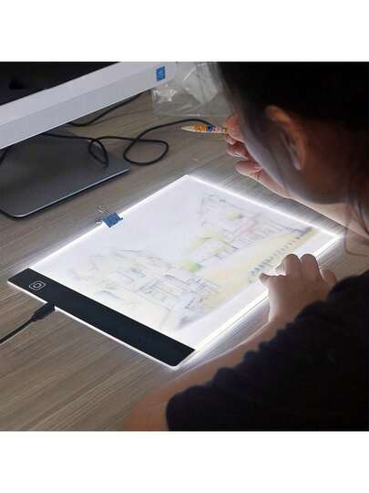 Ultra-Thin Adjustable LED Light , Trace Light Pad For Tattoo Drawing, Sketching, Animation, And Stenciling - Portable Acrylic Lightbox For Artists And Designers