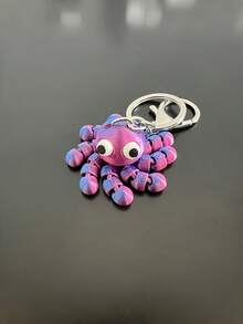 MINKOJA 1 Móc khóa hình bạch tuộc in 3D tự làm, có thể điều chỉnh tư thế, khớp nối linh hoạt, cánh tay mềm dẻo, hình động vật biển dễ thương, mặt dây chuyền, móc chìa khóa, trang trí ba lô, quà tặng sinh nhật - Nhiều màu - Xem 6