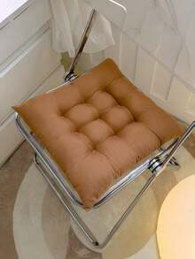 1个双面毛绒坐垫，加厚防滑办公椅垫，适用于书桌椅和游戏椅，也可作为冥想枕，适用于家庭、餐厅和地板坐垫 - 彩色 - 查看 17