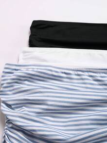 Comfortcana 3 件套女士褶皱无袖休闲上衣 - 彩色 - 查看 5