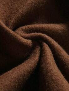 Manfinity Campus Court 男士宽松版型字母图案双色棒球夹克（无帽）棕色拉链连帽衫 男士棒球夹克 男士棒球夹克 棕色图案连帽衫 男士字母图案印花拉链连帽衫 - 棕色 - 查看 3