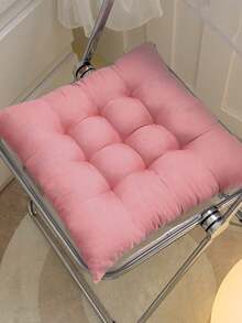 1个双面毛绒坐垫，加厚防滑办公椅垫，适用于书桌椅和游戏椅，也可作为冥想枕，适用于家庭、餐厅和地板坐垫 - 彩色 - 查看 18