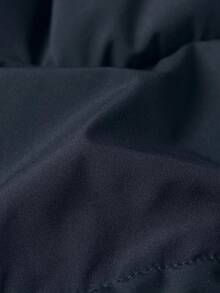 Manfinity Homme Loose Fit Men's Zip Detail Thermal Lined Hooded Padded Coat Outerwear Men Men Winter Coat Navy Blue Jacket - Grey - View 7