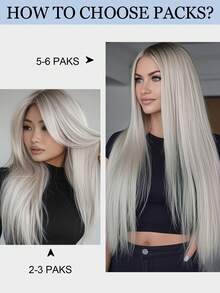 9AM Hair 隐形舒适接发带 20 片装 50G 12 英寸至 24 英寸银色接发带 真人发丝 天然接发带 女士适用 - SSilver - 查看 7