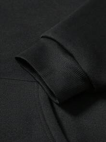 Manfinity EMRG Áo khoác nam màu đen in chữ B kiểu Gothic cổ, có lớp lót giữ nhiệt, khóa kéo | Áo khoác giữ nhiệt che kín mặt kiểu Balaclava | Áo nỉ dày dặn ấm áp mùa đông kiểu đường phố | Áo khoác thể thao ngoài trời cỡ lớn có khóa kéo hai chiều | Áo khoác ngoài dày dặn phong cách Y2K tối màu kiểu Hip Hop | Áo hoodie dài tay dáng rộng thoải mái, áo nỉ hai lớp có khóa kéo dành cho nam, mùa thu/đông - màu đen - Xem 7