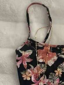 SHEIN 女士数码印花细肩带吊带衫 - 彩色 - 查看 3