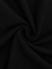 GlowEve CURVE 大码女式百搭高端豹纹腰带休闲短裤 - 黑色 - 查看 4