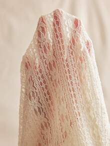 Easelle 复古波西米亚风V领收腰喇叭袖女式上衣 - 杏色 - 查看 10