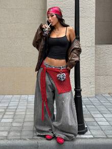 SHEIN EZwear 休闲纯色短款吊带背心，修身女士背心，适合夏季穿着