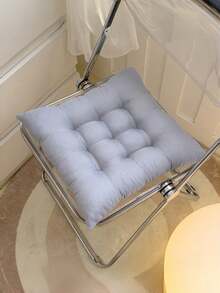 1个双面毛绒坐垫，加厚防滑办公椅垫，适用于书桌椅和游戏椅，也可作为冥想枕，适用于家庭、餐厅和地板坐垫 - 彩色 - 查看 23