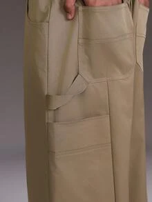 STYNVO 男士纯色休闲裤 - 卡其色 - 查看 3