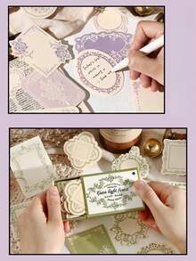 Zazumi 30pcs Note Cards Set, Thank You Cards & Gift Message Cards, Handwriting Diary & Scrapbooking Supplies For Graduation Gifts, Friends - Multicolor - View 10