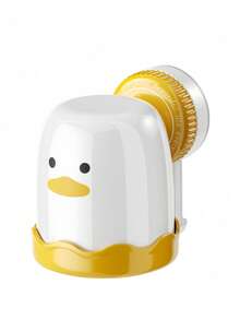 Zazumi 吸盘式牙刷架，奶油色，壁挂式，无需钻孔，浴室收纳架，轻松旋转锁定，强力吸附，滴水晾干，现代美观，节省空间，台面必备 - 彩色 - 查看 8