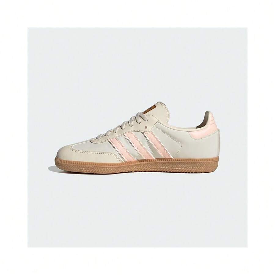 Adidas Samba OG 儿童运动鞋 奇迹白/透明橙/生胶底 IH5482 - 神奇白/透明橙/口香糖 - 查看 1