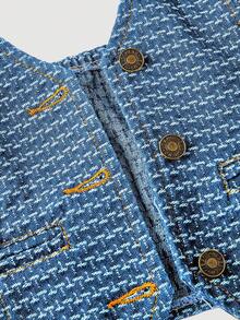 Sweetra Trang phục denim thanh lịch dành cho nữ - Rửa trung bình - Xem 8