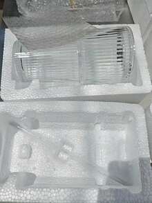 1个条纹玻璃杯，带吸管和盖子 - 20.29盎司/600毫升，外观精美的玻璃饮水杯，适用于咖啡、茶、牛奶、冰美式咖啡和拿铁等饮品。 - 透明 - 查看 9