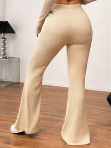 Women Pants - Beige - View 3