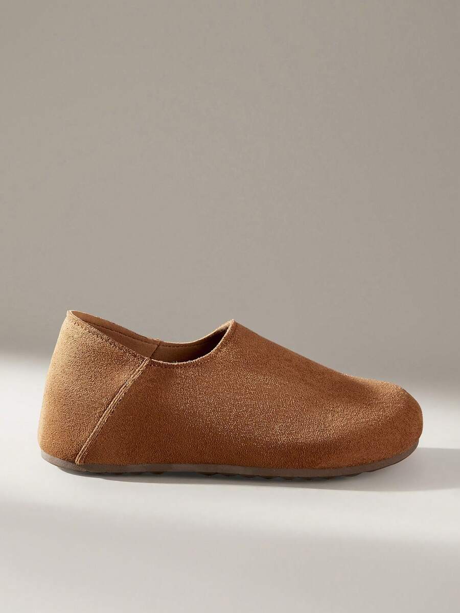 Solecia 女士休闲百搭时尚平底乐福鞋 - 棕色 - 查看 1