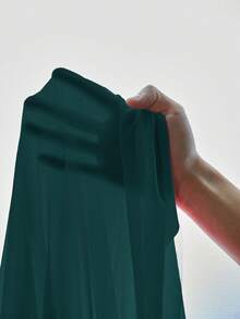 Seduluxe 2pcs Set: 3D Floral Lace Robe + Fishbone Waist Design Lace Camisole Nightgown - Teal Blue - View 6