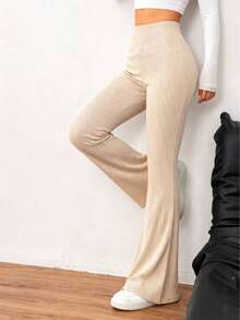 Women Pants - Beige - View 4