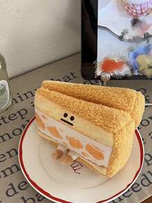 Joivida 可爱毛绒草莓蛋糕三明治收纳袋，萌系动漫爱心镂空设计，柔软粉色白色内芯，多隔层收纳包，适合学校、旅行、聚会等场合，男女通用，成人青少年皆宜，可作零钱包、铅笔盒、化妆包等。可爱毛绒设计，草莓芒果蛋糕主题，俏皮粉色毛绒外层，安全拉链封口，小巧便携，日常使用，可爱女孩礼物之选。 - 彩色 - 查看 8