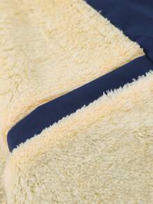 OTTIMOZO 加大码男士休闲拼接连帽夹克，多色拼接，正面印花，适合秋冬季搭配及日常穿着，送给男友/老公的必备礼物，休闲加大码男士冬季外套，日常休闲、周末旅行、户外活动、探险旅行、轻松的工作环境或半正式场合，送给男友/老公的礼物，周年纪念/生日礼物，派对、夏季假期、新年、婚礼、情人节男士冬季外套 - 彩色 - 查看 3