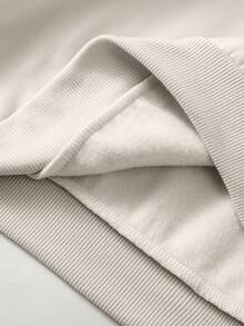 INAWLY 女士卫衣/枫叶印花/刺绣/秋季刺绣卫衣/长袖圆领卫衣，感恩节休闲卫衣/趣味卫衣/秋冬时尚/冬季复古卫衣，时尚卫衣/休闲简约时尚上衣/女士休闲宽松圆领上衣/秋冬/返校秋冬连帽衫 - 米色 - 查看 5