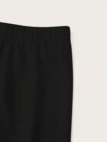 SHEIN EZwear 3件套休闲纯色高腰针织修身女士长款打底裤，春夏款 - 彩色 - 查看 9