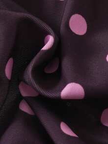 Swim Mod 女士夏季波点印花性感吊带蝴蝶结比基尼两件套泳衣沙滩度假套装 - 彩色 - 查看 7