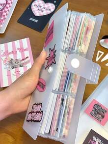 Joivida Photo Album 84 Pockets | Heavy-Duty Plastic Scrapbook Organizer | Portable Memory Book For Travel Souvenirs, Tickets, Postcards | Gift & Home Office Organization,