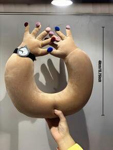 Joivida 创意旅行枕 超柔软环绕式飞机颈枕 带可爱抱臂 长途飞行火车汽车旅行 便携式 U 型记忆棉拥抱睡眠枕 女性女孩办公室午睡家居装饰礼品 2025