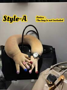 Joivida 创意旅行枕 超柔软环绕式飞机颈枕 带可爱抱臂 长途飞行火车汽车旅行 便携式 U 型记忆棉拥抱睡眠枕 女性女孩办公室午睡家居装饰礼品 2025