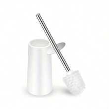 1/2pcs, Flexible Toilet Brush With Detachable Holder - No Dead Comer Cleaning,Long Handle For Bathroom Cleaning,Durable Plastic Brush - Back To School Cleaning Supplies,Ergonomic, Elegant And Durable Bathroom Toilet Brush With 304 Stainless Steel Long Handle - Multicolor - View 20