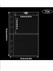 Set de classeur à anneaux transparent et coloré au format A6 A7 M5, avec couverture de classeur minimaliste à 6 anneaux, livre d'autocollants, album de timbres, colle, agenda personnalisable, journal, cahier coloré - Multicolore - Voir 13