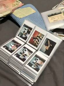 Joivida Photo Album 84 Pockets | Heavy-Duty Plastic Scrapbook Organizer | Portable Memory Book For Travel Souvenirs, Tickets, Postcards | Gift & Home Office Organization,