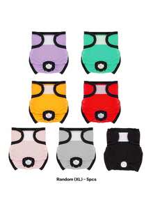 Mutandine igieniche per cani, Pannolini igienici per cani, Progettati anatomicamente per cani maschi e femmine, Comodi e con libertà di movimento - Multicolore - Visualizzare 21