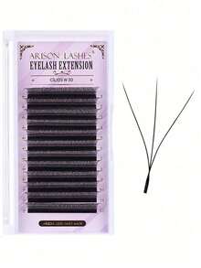 3D W Vorgeformte Volumen Wimpern W3D Form Wimpernverlängerung für Weihnachten, kann mit YY Cilios Y W automatisch blühenden Wimpern für den kombiniert werden - Schwarz - Übersicht 19