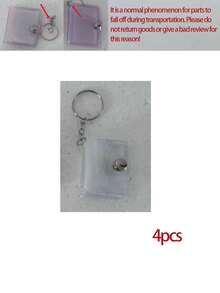 1/2英寸迷你相册,情人节照片收纳,带钥匙扣,口袋式相册钥匙扣,可存放照片,情人节礼物,婚礼照片,钥匙扣相册,包包挂件,可存放头像照、证件照,透明相册收纳册,照片收纳,可爱礼物 - 彩色 - 查看 16